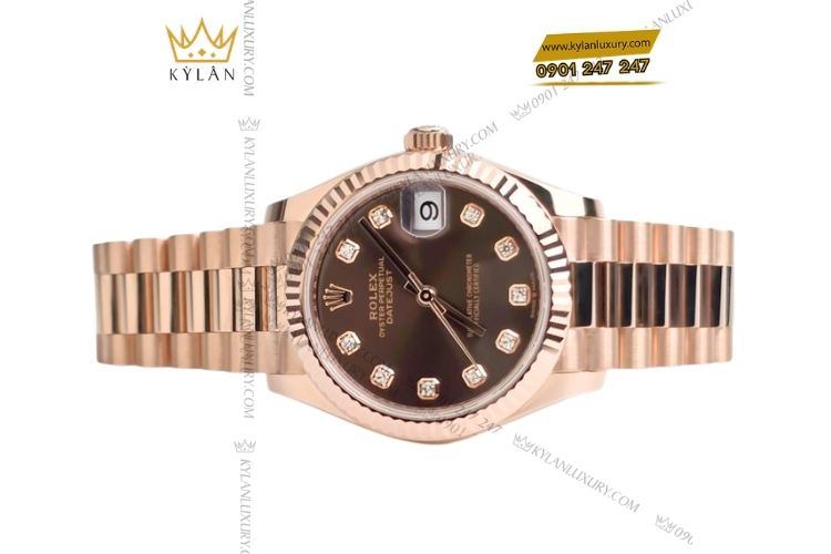 Kỳ Lân Luxury cap doi rolex vang hong chocolate 228235 278275 tai ky lan 9 Cặp đôi Rolex vàng hồng Chocolate 228235 & 278275 nổi bật tại Kỳ Lân