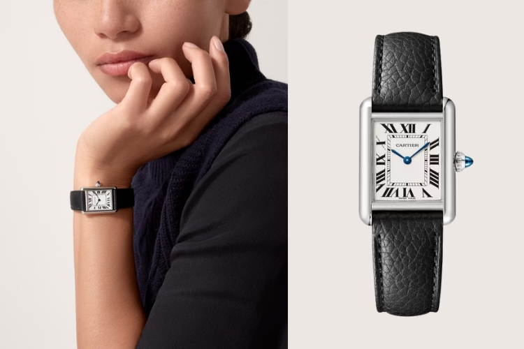 Kỳ Lân Luxury cartier tank thiet ke dong ho hinh chu nhat kinh dien 2 Cartier Tank – Một trong những thiết kế đồng hồ hình chữ nhật kinh điển nhất