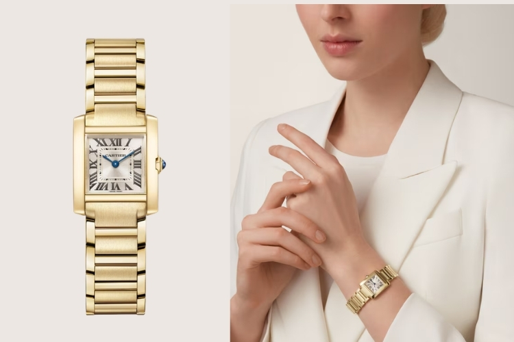 Kỳ Lân Luxury cartier tank thiet ke dong ho hinh chu nhat kinh dien 4 Cartier Tank – Một trong những thiết kế đồng hồ hình chữ nhật kinh điển nhất