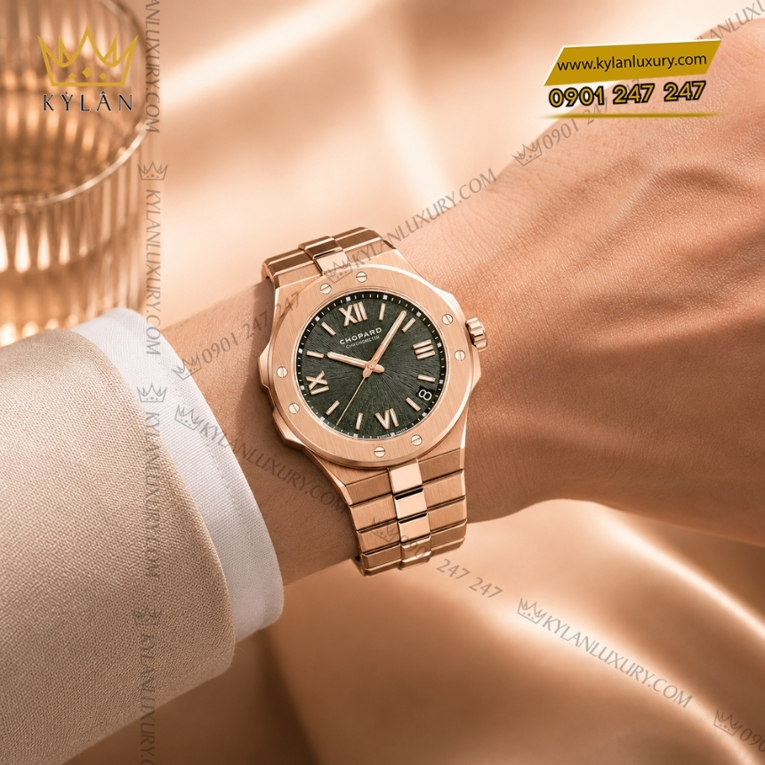 Kỳ Lân Luxury chopard alpine eagle 41 295363 5007 2 Đồng hồ Chopard Alpine Eagle 41 Pine Green 295363-5007
