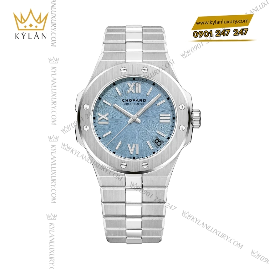 Kỳ Lân Luxury chopard alpine eagle 41 rhone blue 298600 3035 7 Đồng hồ Chopard Alpine Eagle 41 Rhone Blue 298600-3035
