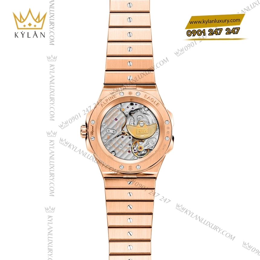 Kỳ Lân Luxury chopard alpine eagle 41 xp cs gold 295396 5001 4 Đồng hồ Chopard Alpine Eagle 41 mặt số nâu 295396-5001