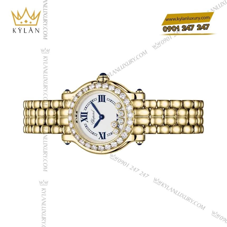 Kỳ Lân Luxury chopard happy sport the first 276678 0001 6 Đồng hồ Chopard Happy Sport The First vàng vàng 276678-0001