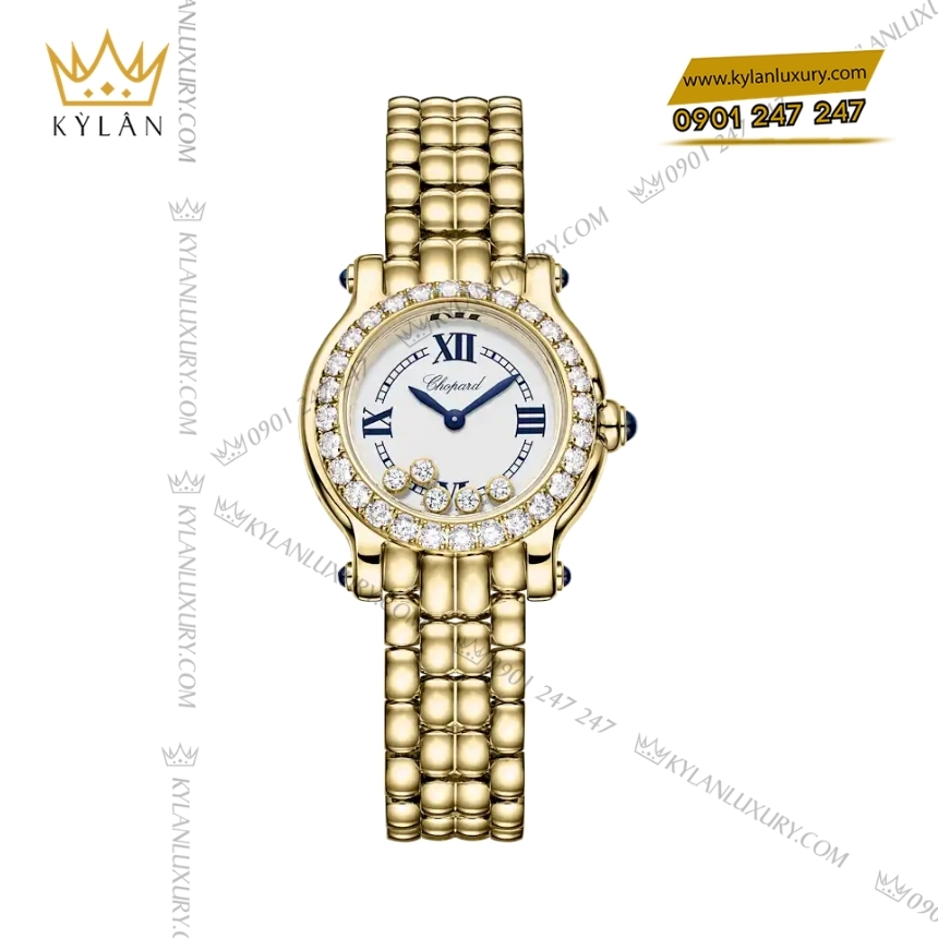 Kỳ Lân Luxury chopard happy sport the first 276678 0001 7 Đồng hồ Chopard Happy Sport The First vàng vàng 276678-0001