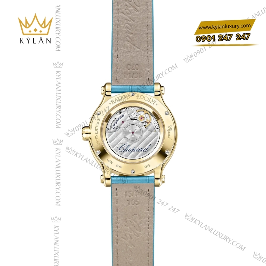 Kỳ Lân Luxury chopard happy sport turquoise 275378 0002 5 Đồng hồ Chopard Happy Sport Turquoise 275378-0002