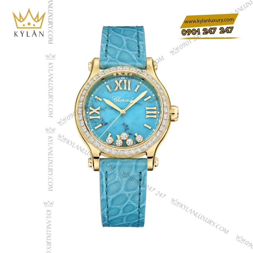 Kỳ Lân Luxury chopard happy sport turquoise 275378 0002 7 Đồng hồ Chopard Happy Sport Turquoise 275378-0002