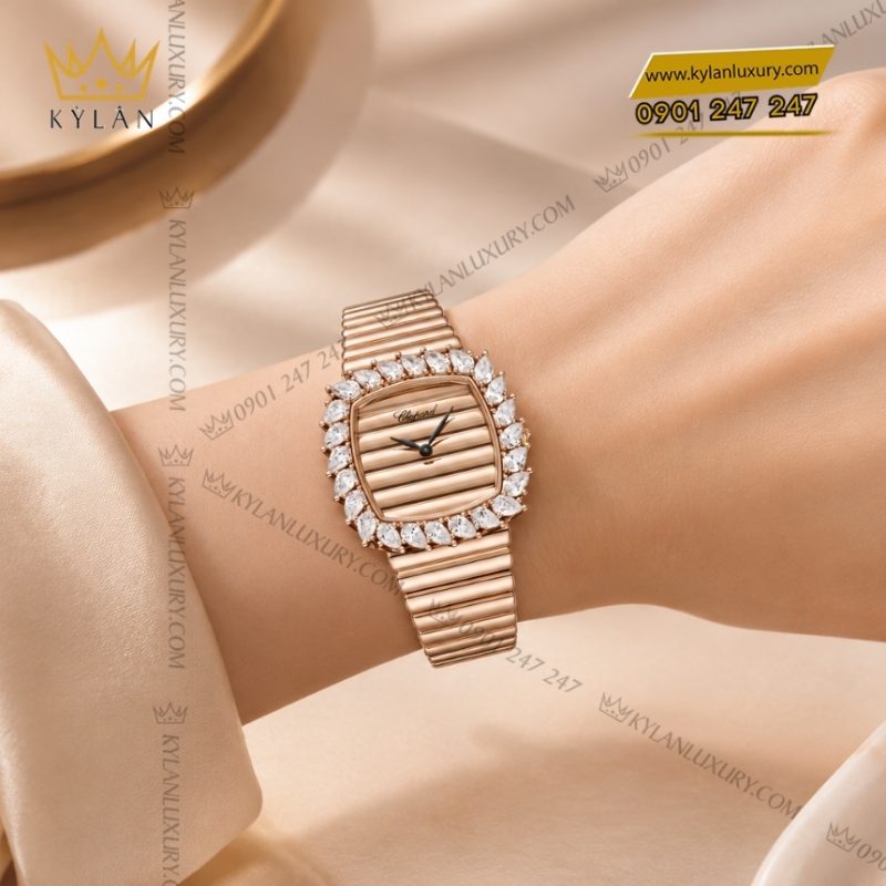 Đồng hồ Chopard L'Heure du Diamant vàng hồng 10A387-5517