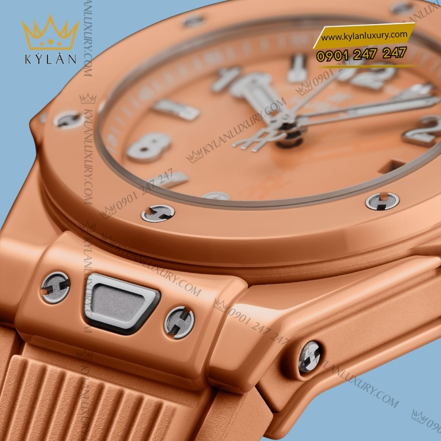 Kỳ Lân Luxury hublot big bang peach ceramic 33mm 6 Đồng hồ Hublot Big Bang Peach Ceramic 33mm