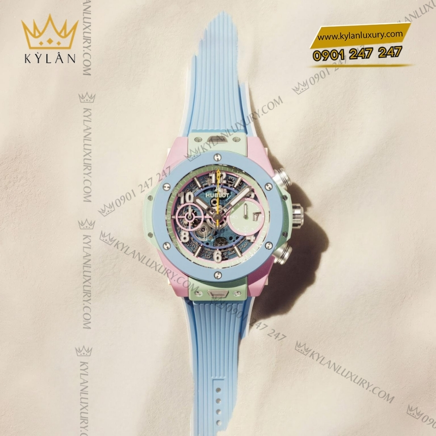 Kỳ Lân Luxury hublot big bang summer multi colored ceramic 42mm 4 Đồng hồ Hublot Big Bang Summer Multi-Colored Ceramic 42mm