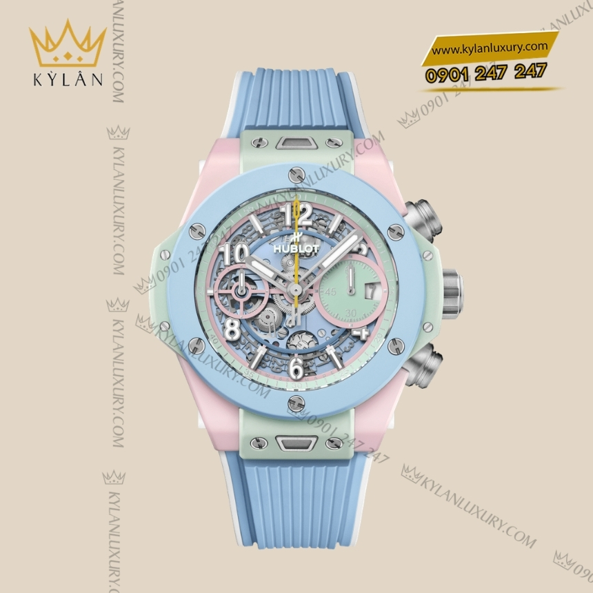 Kỳ Lân Luxury hublot big bang summer multi colored ceramic 42mm 5 Đồng hồ Hublot Big Bang Summer Multi-Colored Ceramic 42mm