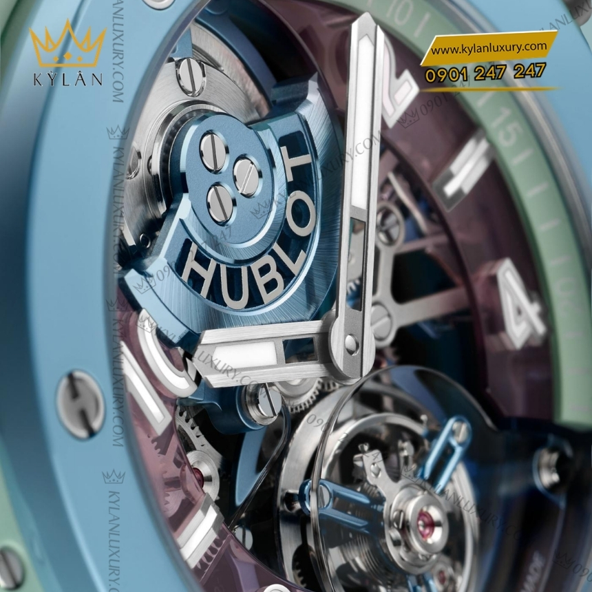 Kỳ Lân Luxury hublot big bang summer multi colored ceramic 44mm tourbillon 2 Đồng hồ Hublot Big Bang Summer Multi-Colored Ceramic 44mm