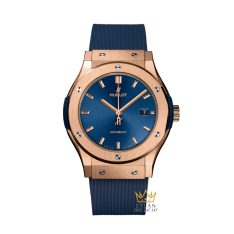 Đồng hồ Hublot Classic Fusion King Gold Blue dây cao su 42mm