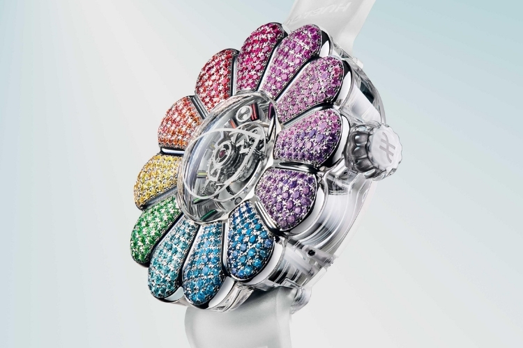 Kỳ Lân Luxury hublot mp15 phien ban gioi han 20 chiec 7 Hublot MP-15 Takashi Murakami Tourbillon Sapphire Rainbow – Sự giao thoa giữa nghệ thuật và chế tác
