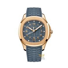 Đồng hồ Patek Philippe Aquanaut Travel Time mặt xanh xám 5269R-001