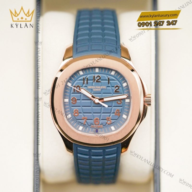 Đồng hồ Patek Philippe Aquanaut Travel Time mặt xanh xám 5269R-001