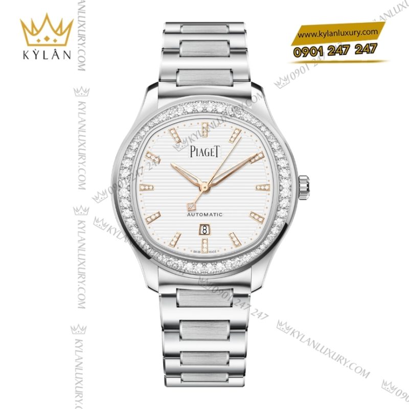 Đồng hồ Piaget Polo 36 thép mặt số trắng G0A46019