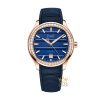 Đồng hồ Piaget Polo 42 vàng hồng mặt số xanh lam G0A51034
