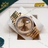 Đồng hồ Rolex Day Date 40 champagne vành kim cương 228348RBR-0002