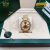 Đồng hồ Rolex Day Date 40 champagne vành kim cương 228348RBR-0002