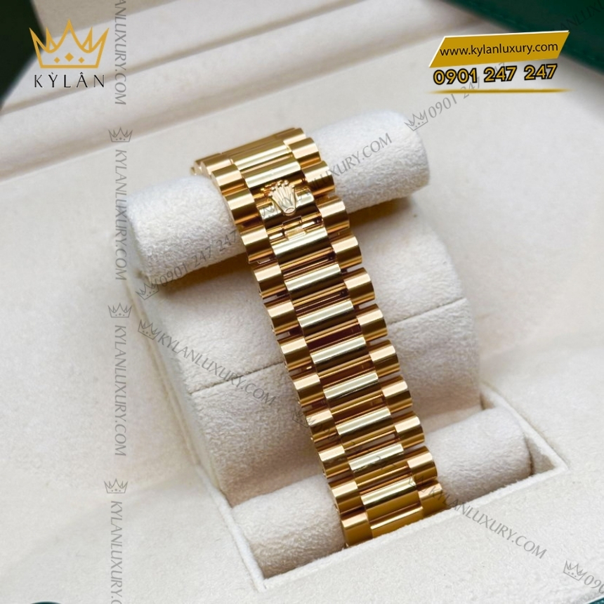 Kỳ Lân Luxury rolex day date 40 228348rbr 0002 champagne vanh kim 8 Đồng hồ Rolex Day Date 40 champagne vành kim cương 228348RBR-0002
