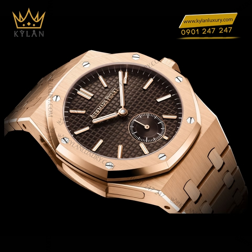 Kỳ Lân Luxury royal oak minute repeater supersonnerie 26591or 2 Đồng hồ Royal Oak Minute Repeater Supersonnerie mặt số nâu 26591OR