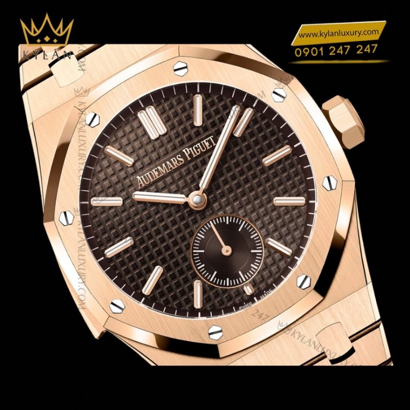 Đồng hồ Royal Oak Minute Repeater Supersonnerie mặt số nâu 26591OR