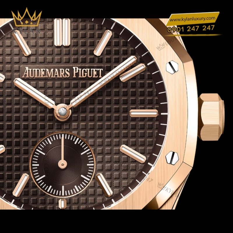 Đồng hồ Royal Oak Minute Repeater Supersonnerie mặt số nâu 26591OR