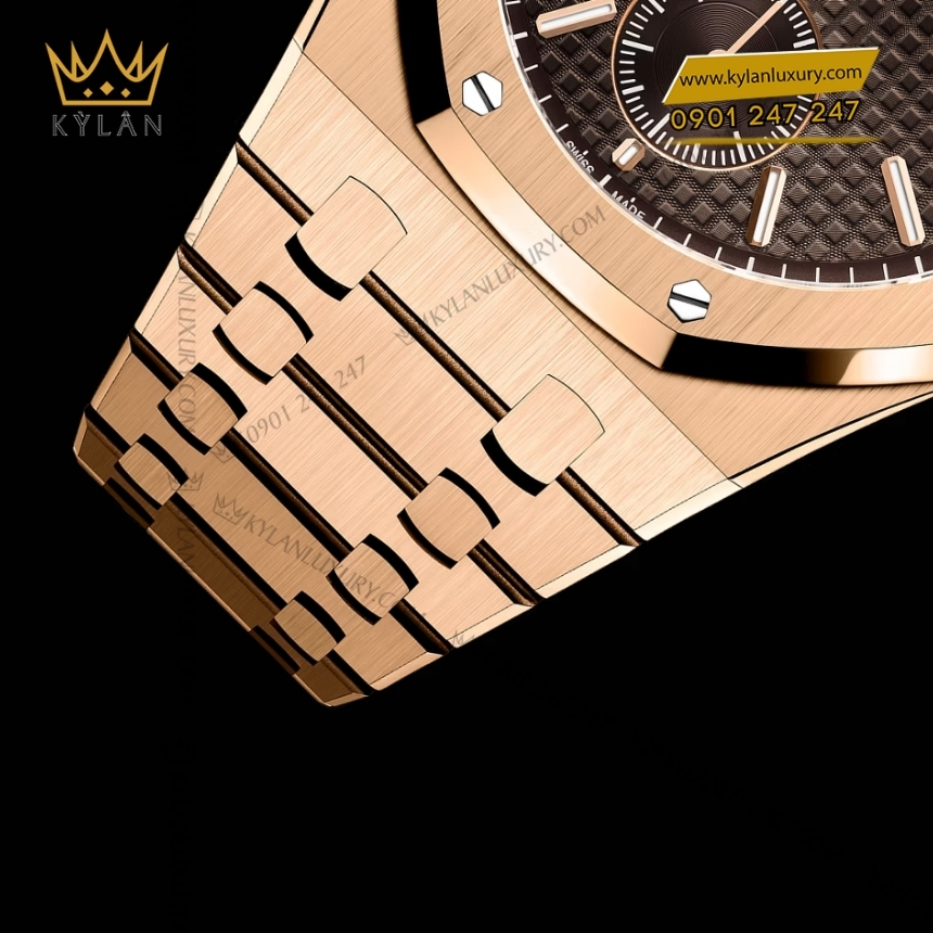 Kỳ Lân Luxury royal oak minute repeater supersonnerie 26591or 7 Đồng hồ Royal Oak Minute Repeater Supersonnerie mặt số nâu 26591OR