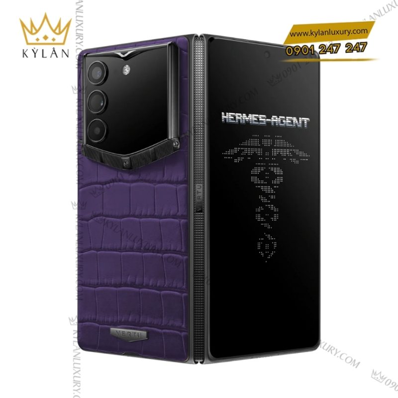 Vertu AlphaFold Alligator Skin Grape Purple 1TB