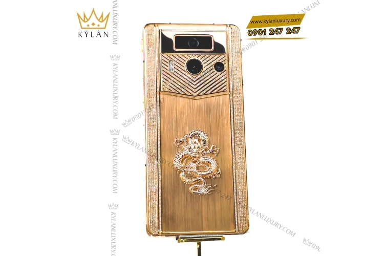 Điện thoại Vertu Meta 2 rồng vàng hồng đính kim cương 9 Kỳ Lân Luxury vertu meta 2 rong vang hong dinh kim cuong 14 Điện thoại Vertu Meta 2 rồng vàng hồng đính kim cương
