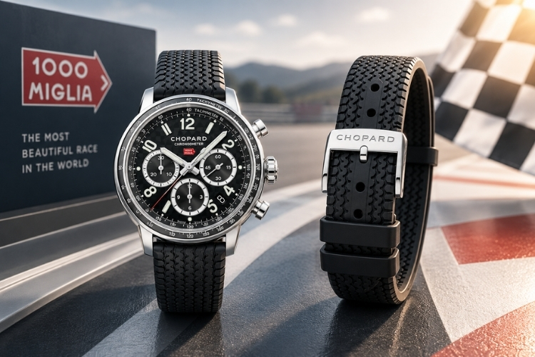 Vì sao Chopard sử dụng dây đeo họa tiết lốp xe trên Mille Miglia? 4 Kỳ Lân Luxury y nghia day deo hoa tiet lop xe chopard mille miglia 13 Vì sao Chopard sử dụng dây đeo họa tiết lốp xe trên Mille Miglia?