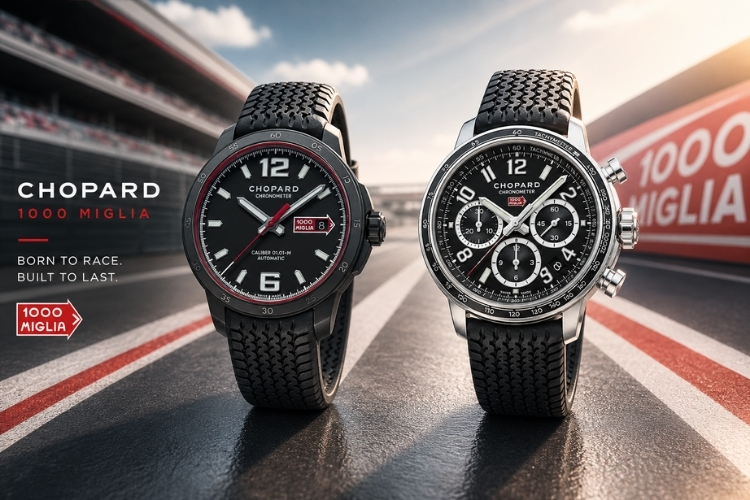 Vì sao Chopard sử dụng dây đeo họa tiết lốp xe trên Mille Miglia? 1 Kỳ Lân Luxury y nghia day deo hoa tiet lop xe chopard mille miglia 14 Vì sao Chopard sử dụng dây đeo họa tiết lốp xe trên Mille Miglia?