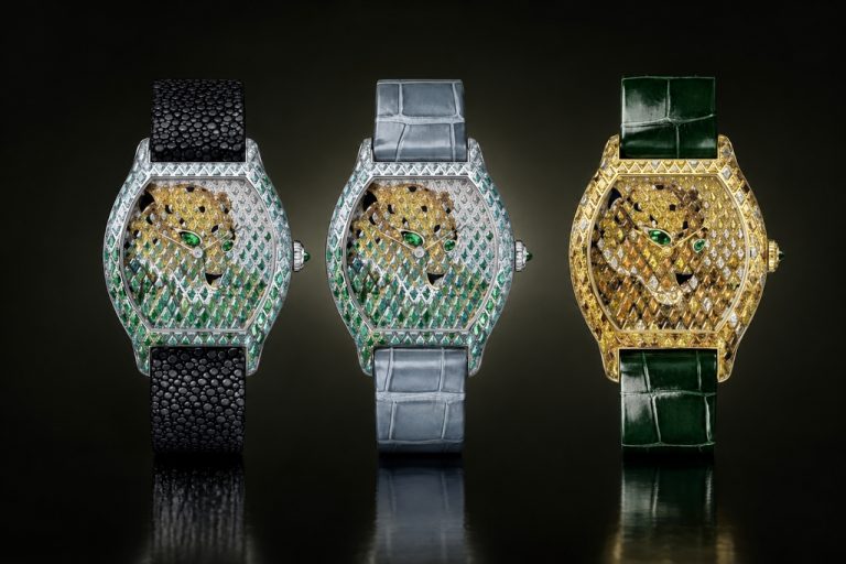 Kỳ Lân Luxury Cartier Tortue Panthere Metiers dArt 2 Cartier Tortue Panthère Métiers d’Art: Hình ảnh báo gấm sau màn mưa tráng men