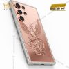 Điện thoại Samsung Galaxy S26 Ultra custom vàng hồng họa tiết phượng hoàng