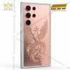 Điện thoại Samsung Galaxy S26 Ultra custom vàng hồng họa tiết phượng hoàng