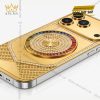 Điện thoại iPhone 17 Pro Max custom vàng đính kim cương và đá quý