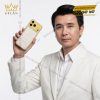 Điện thoại iPhone 17 Pro Max vàng Au750 bọc da cá sấu