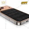 Điện thoại iPhone 17 Pro Max vàng hồng Au750 bọc da cá sấu
