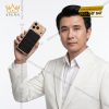 Điện thoại iPhone 17 Pro Max vàng hồng Au750 bọc da cá sấu