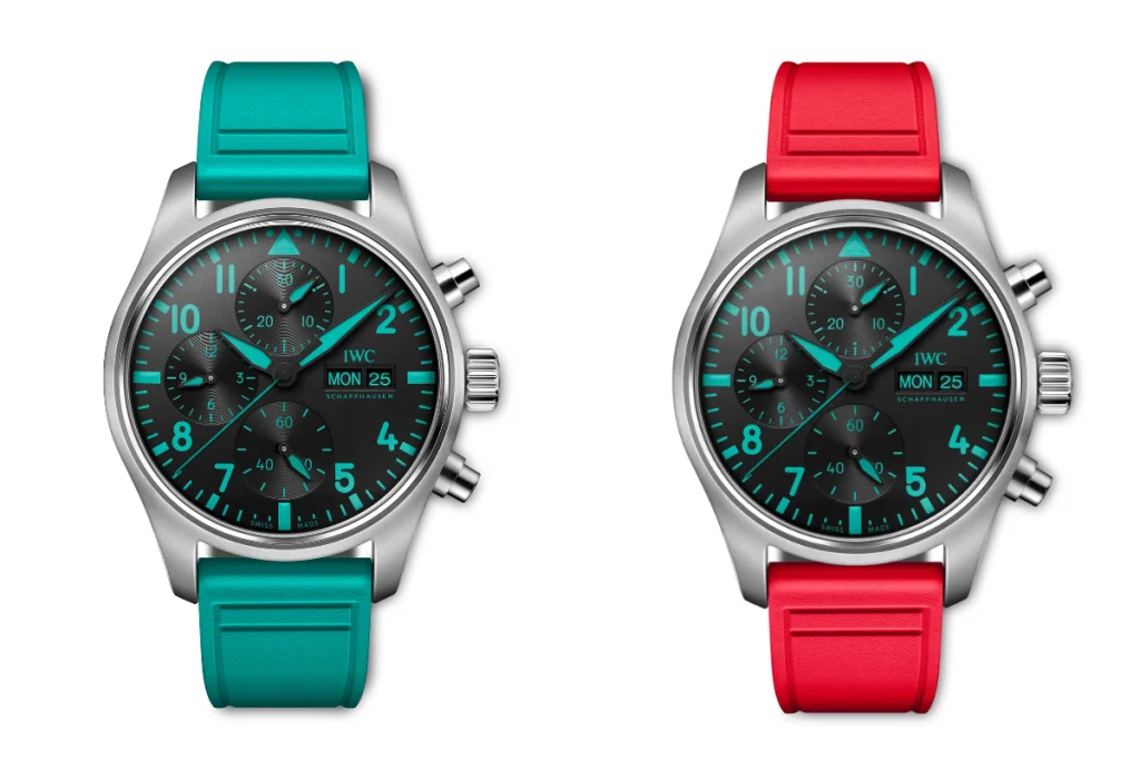 Kỳ Lân Luxury Dong ho IWC 41 Mercedes AMG Petronas Formula One Team1 Đồng hồ IWC Pilot's Watch Chronograph 41 Edition Mercedes-AMG Petronas