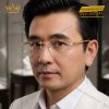 Mắt kính vàng Au750 đính kim cương