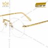 mat-kinh-vang-au750-gong-tron-khong-vien Mắt kính vàng Au750 gọng tròn không viền