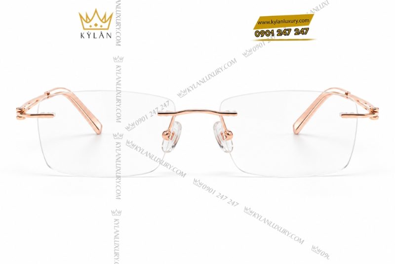 Mắt kính vàng hồng Au750