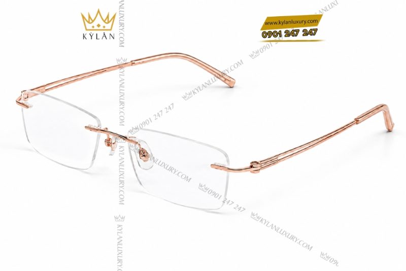 Mắt kính vàng hồng Au750