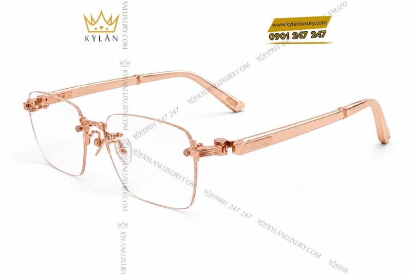 Mắt kính vàng hồng Au750