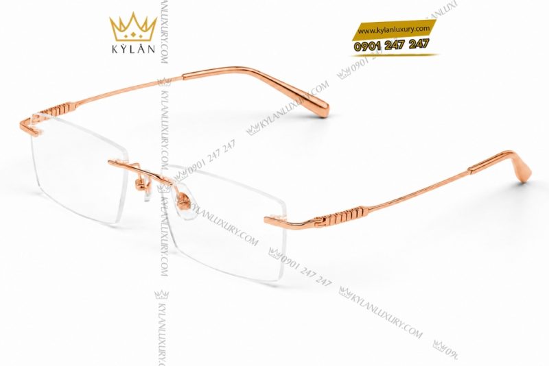Mắt kính vàng hồng Au750