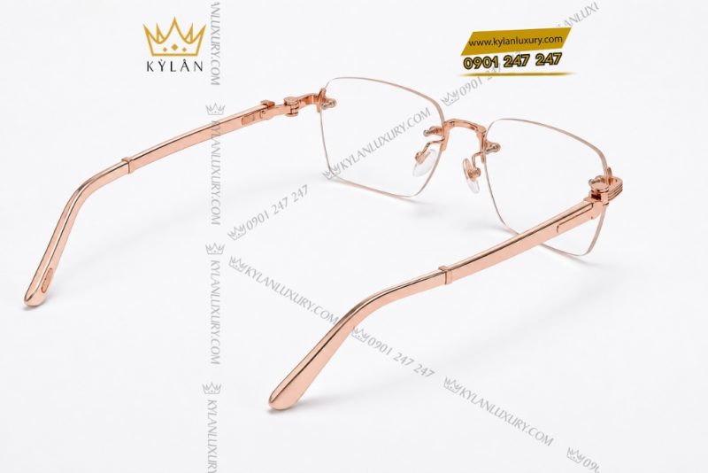 Mắt kính vàng hồng Au750