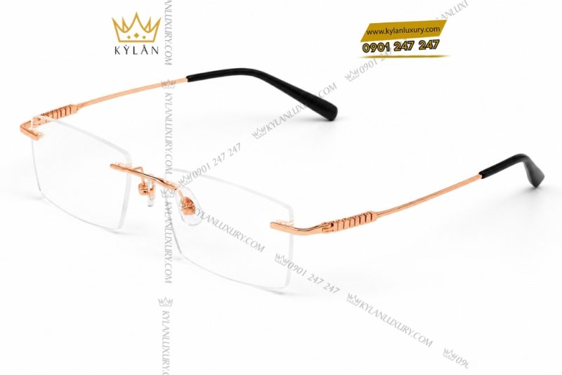 Mắt kính vàng hồng Au750