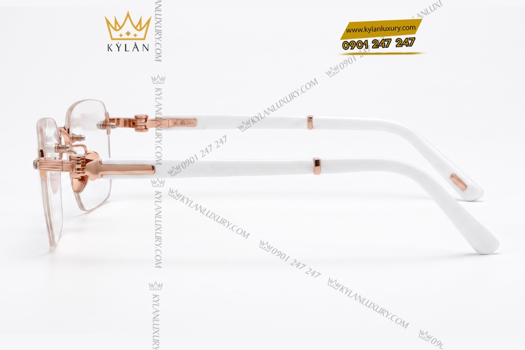 Kỳ Lân Luxury Mat kinh vang hong Au750 4 1 Mắt kính vàng hồng Au750