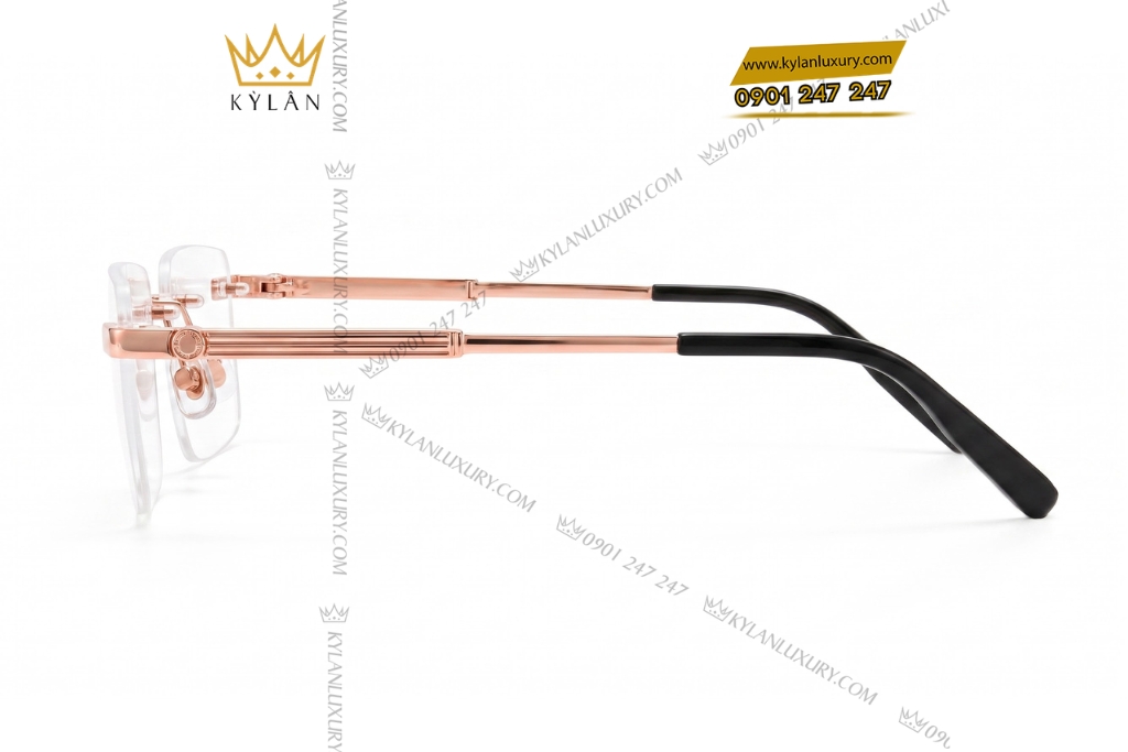 Mắt kính vàng hồng Au750 5 Mắt kính vàng hồng Au750